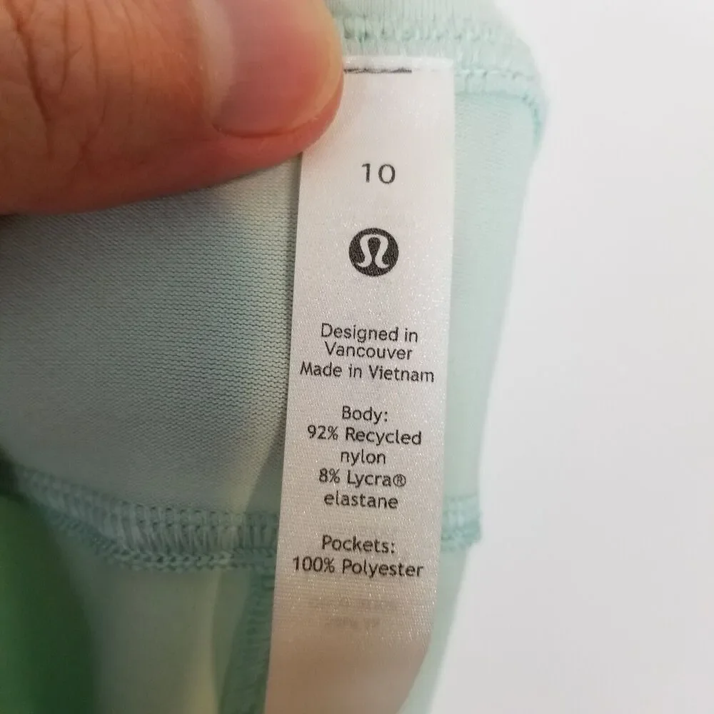 Lululemon Women Ready To Rulu Jogger Pants Sz 10 Green High Rise‎ Pockets